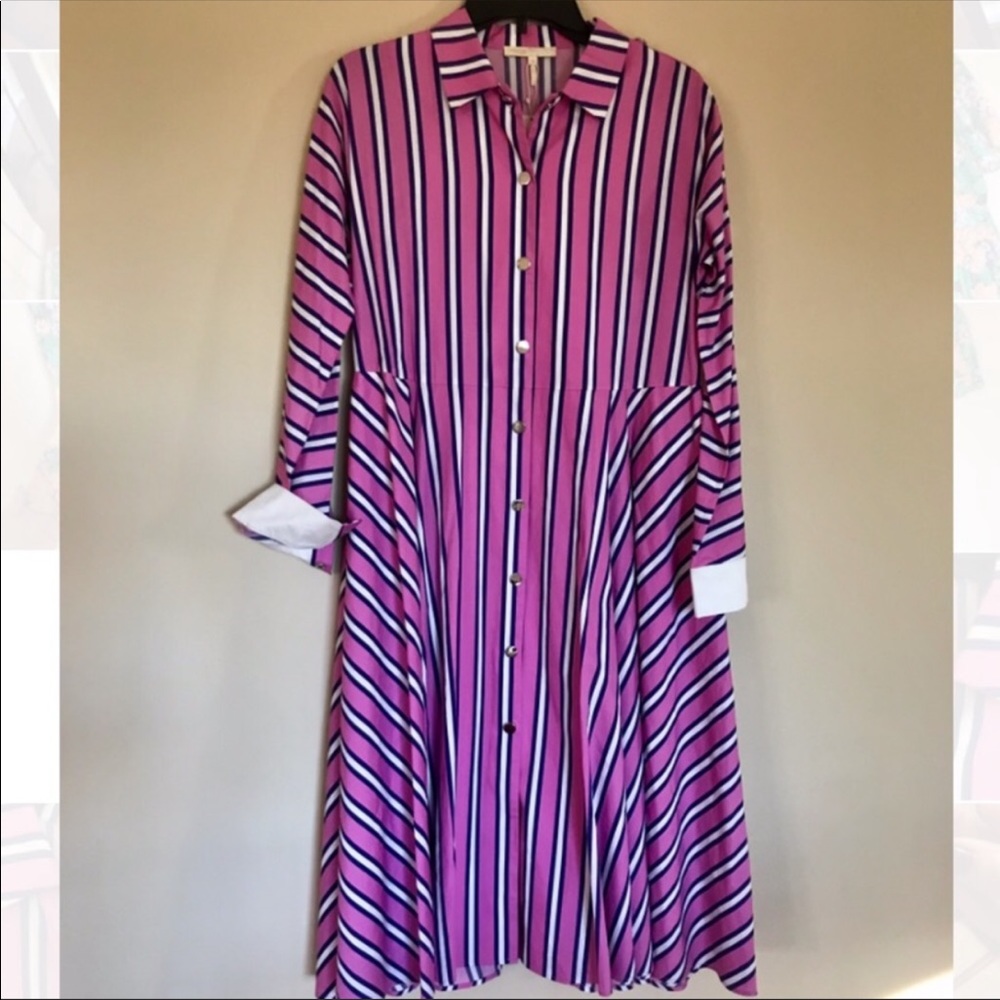 MAJE STRIPPED DRESS
